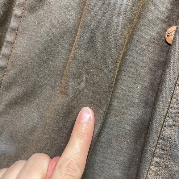 Outback Trading Company Brown Oilskin Leather Duster Jacket Small Western - Picture 16 of 16